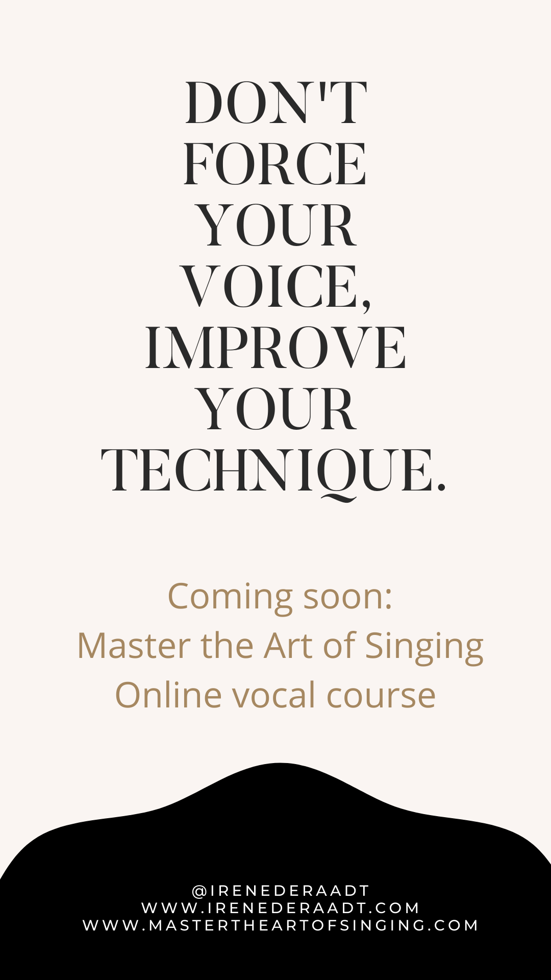 Creating my online course Master the Art of Singing with New Zenler