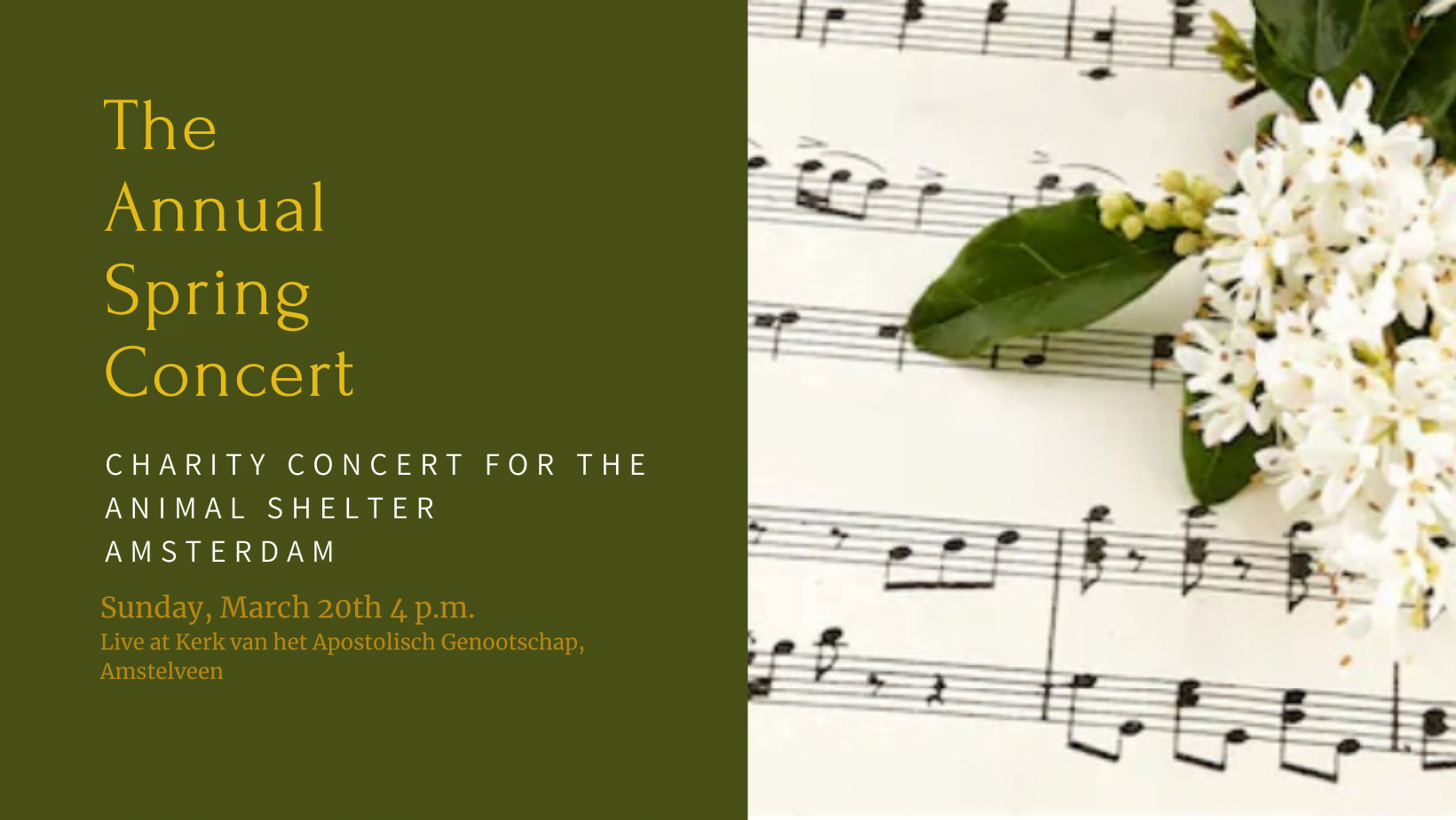 Benefiet Voorjaarsconcert 2022 voor DOA